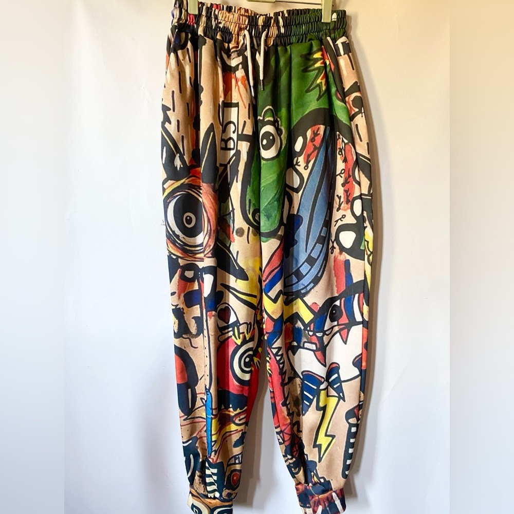 Japanese Art Yoga Pants Unique Graphic Women’s/Men's/Unisex SweatPants Baggy